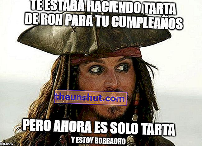 rum koláčik meme Jack Sparrow WhatsApp Facebook spĺňa