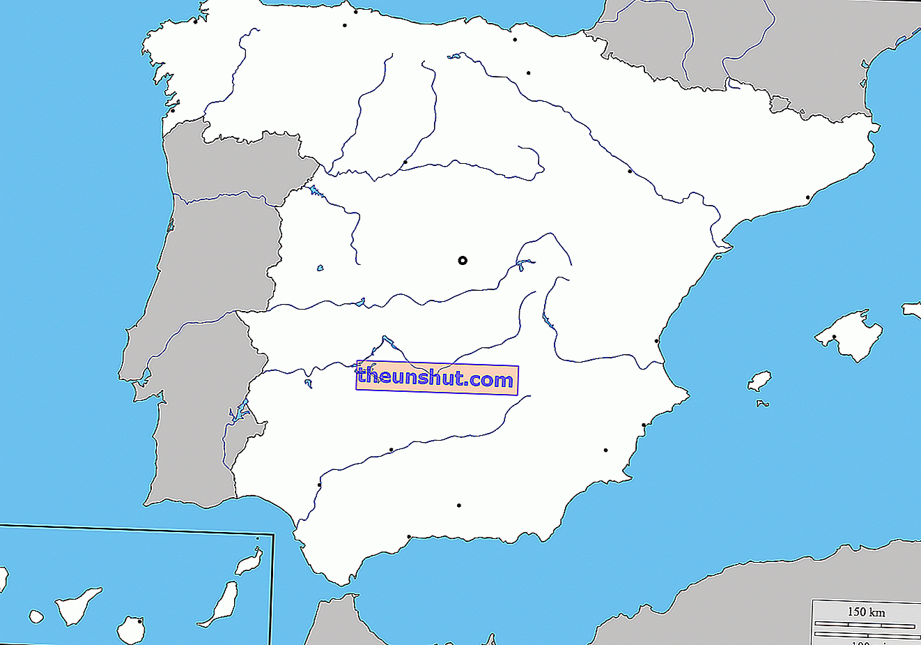 rios španielsko tiché mapy