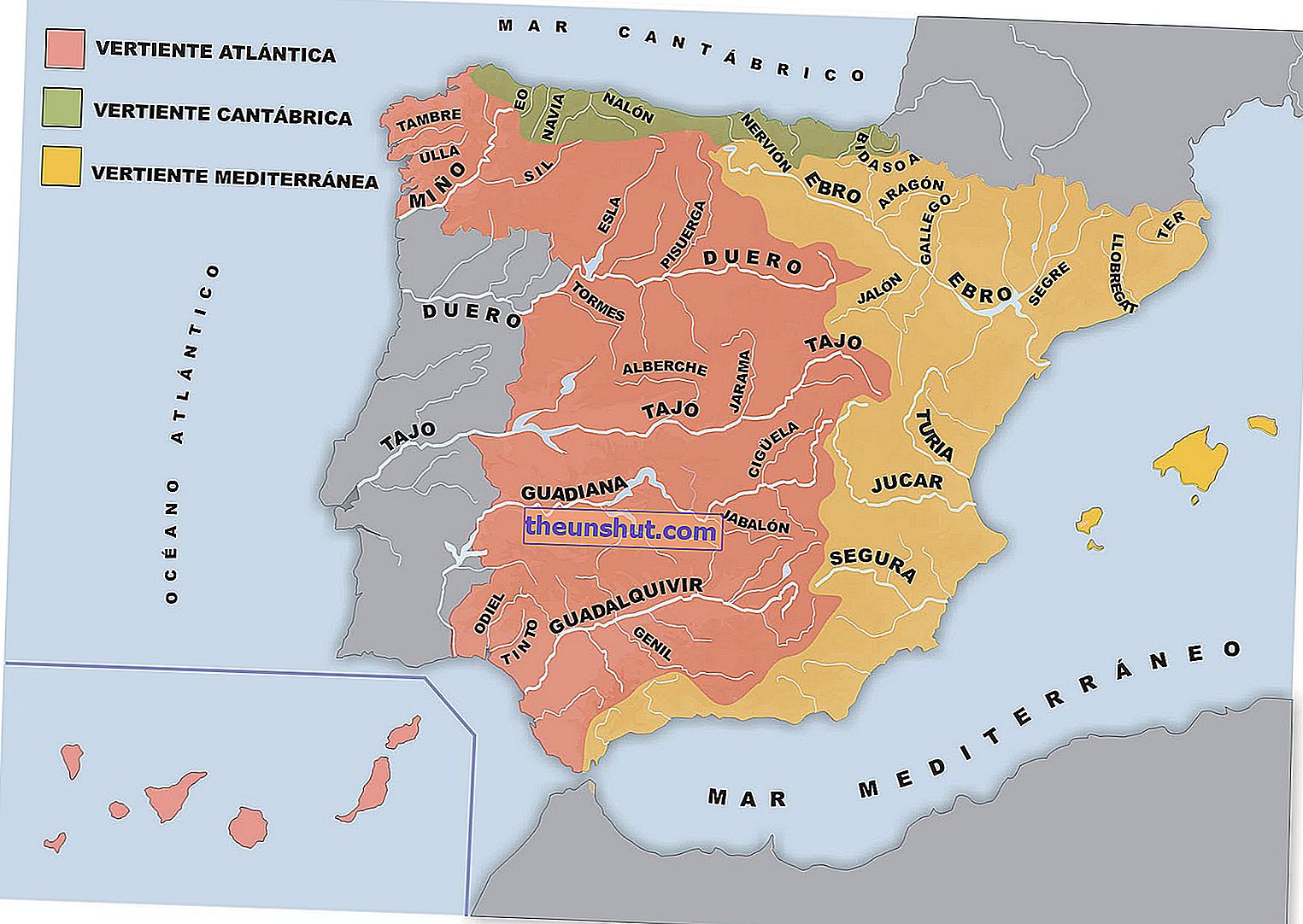 Più di 100 immagini e mappe dei fiumi in Spagna