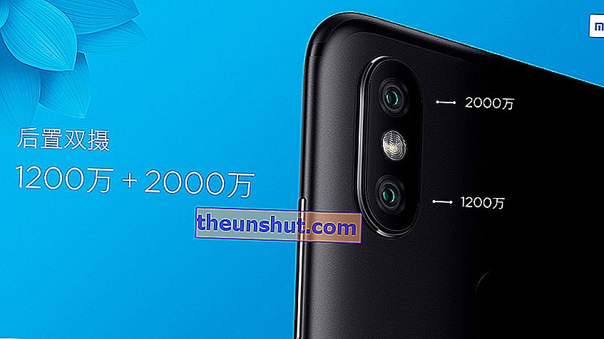 oficiálny duálny fotoaparát Xiaomi Mi 6X