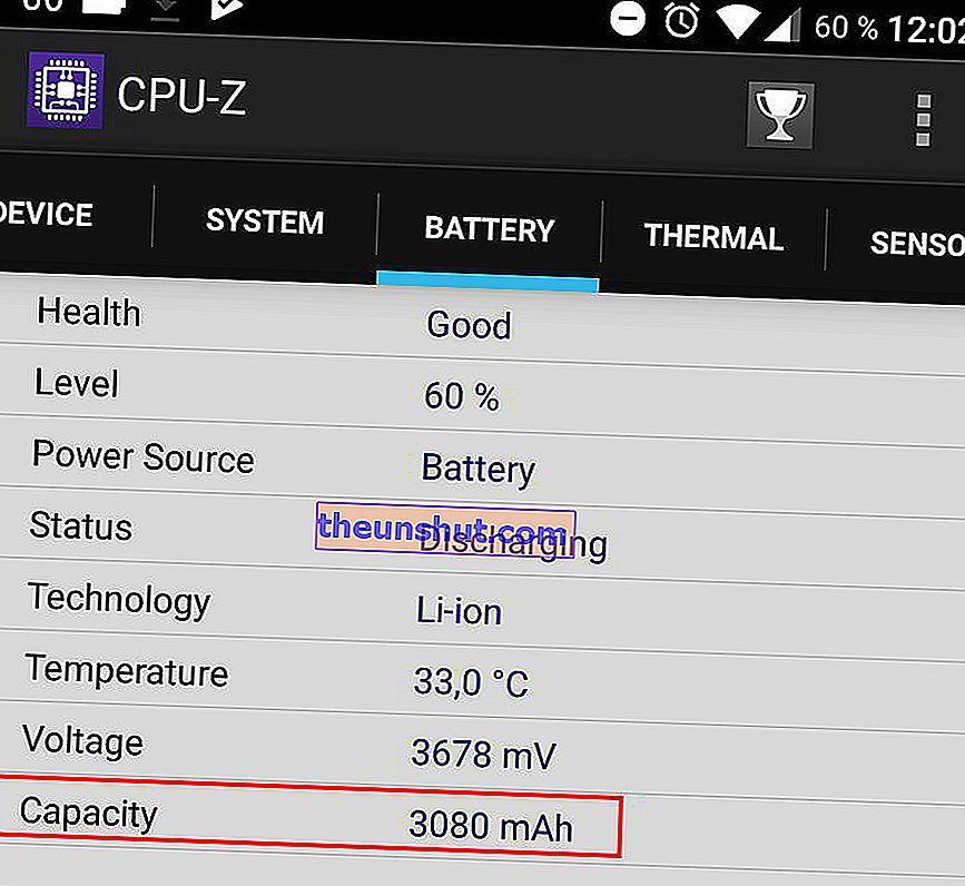 kapacita batérie smartfónu