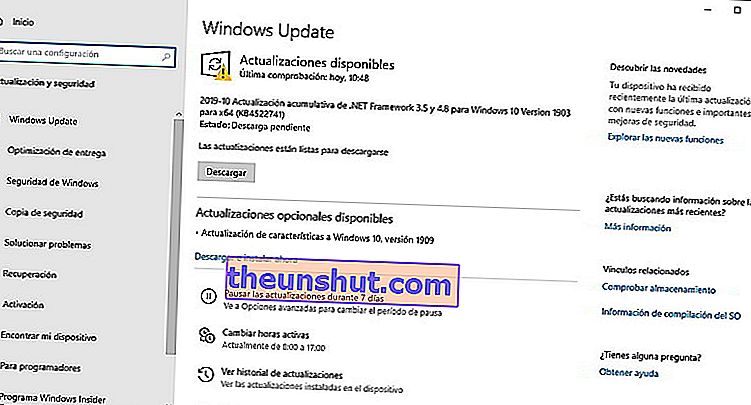 Aktualizácia systému Windows 10 2