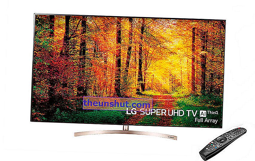 Televízor LG Super UHD TV AI ThinQ SK 9500PLA, televízor Full Array s Nano Cell