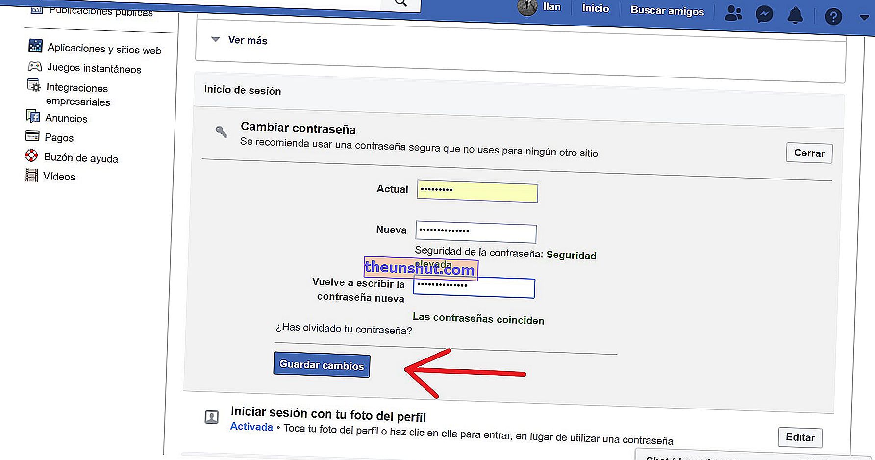 Sådan ændres din adgangskode til din Facebook-konto