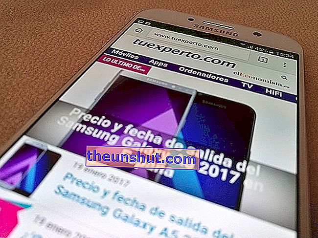 Nærbilde av Samsung Galaxy A5 2017