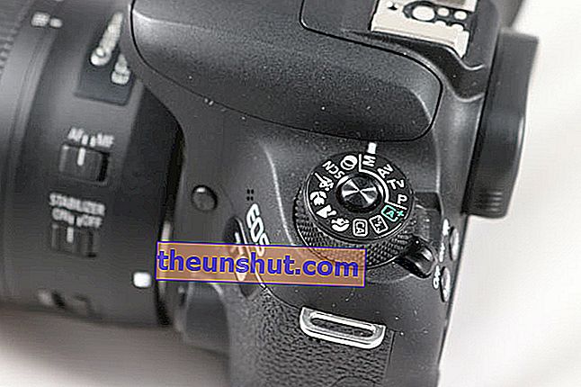 Canon EOS 77D test keuzeknop