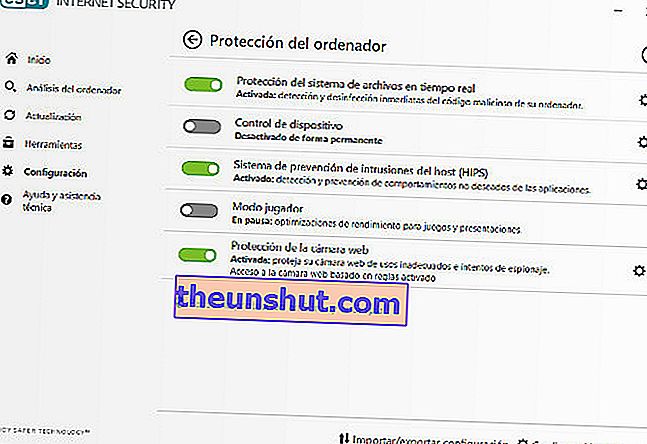 ESET Internet Security Analysis Review - Protezione del computer
