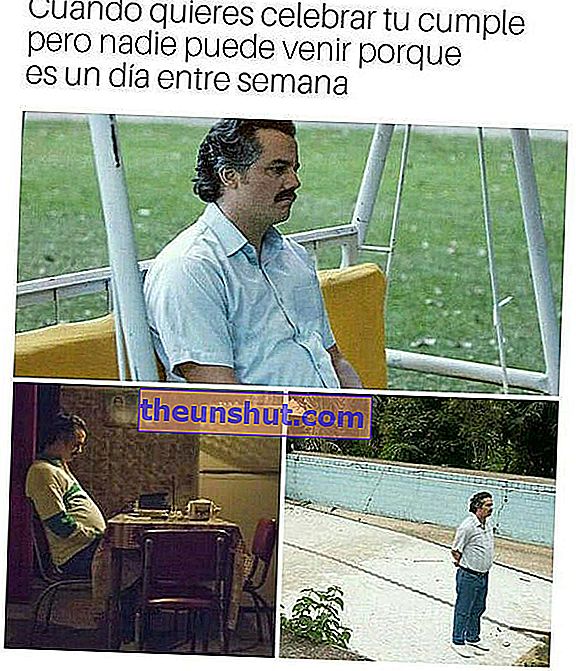 Il meme di Pablo Escobar incontra il compleanno 02