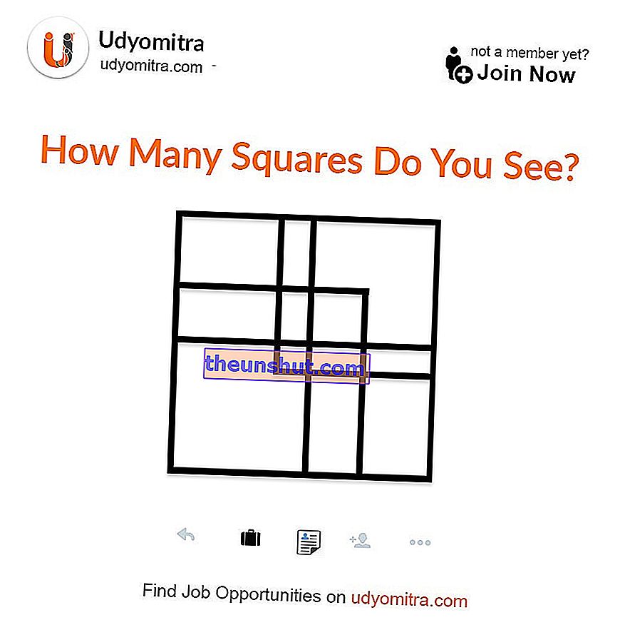 50 utfordringsbilder av hvor mange firkanter som er på bildet for å laste ned 3