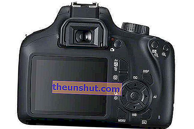 Canon EOS 4000D posteriore