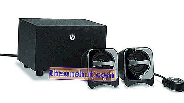 HP 2.1 kompakt høyttalersystem, 2.1 datamaskinhøyttalersystem 3