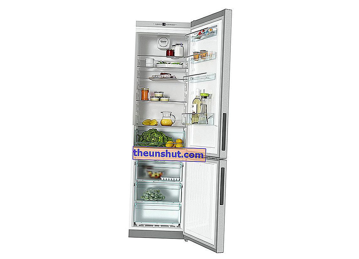 5 frigoriferi interessanti tra 800 e 1.000 euro Miele KFN28133D aperti