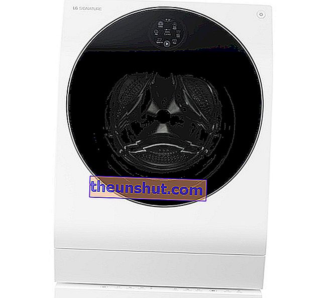 Az LG Signature Twin Wash mosó-szárítógép, amely egyszerre két mosást végez