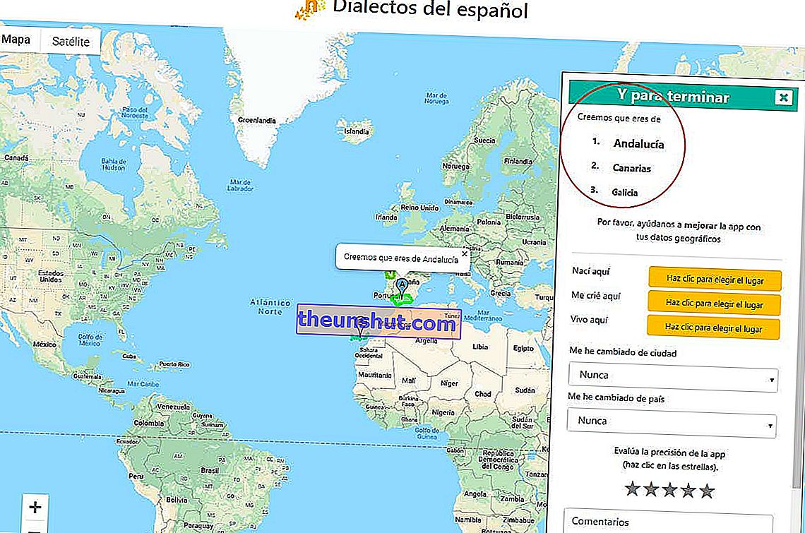 spill Dialekter av spansk resultat