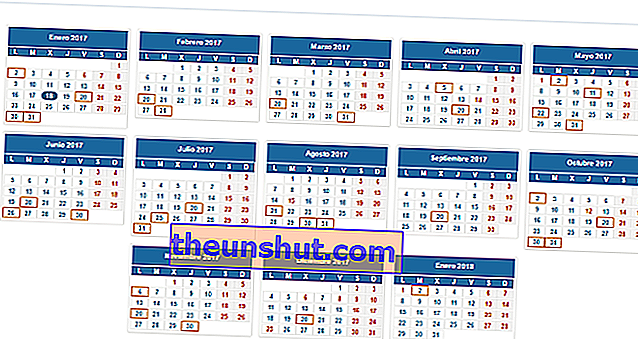 Kalendar prihoda 2016 