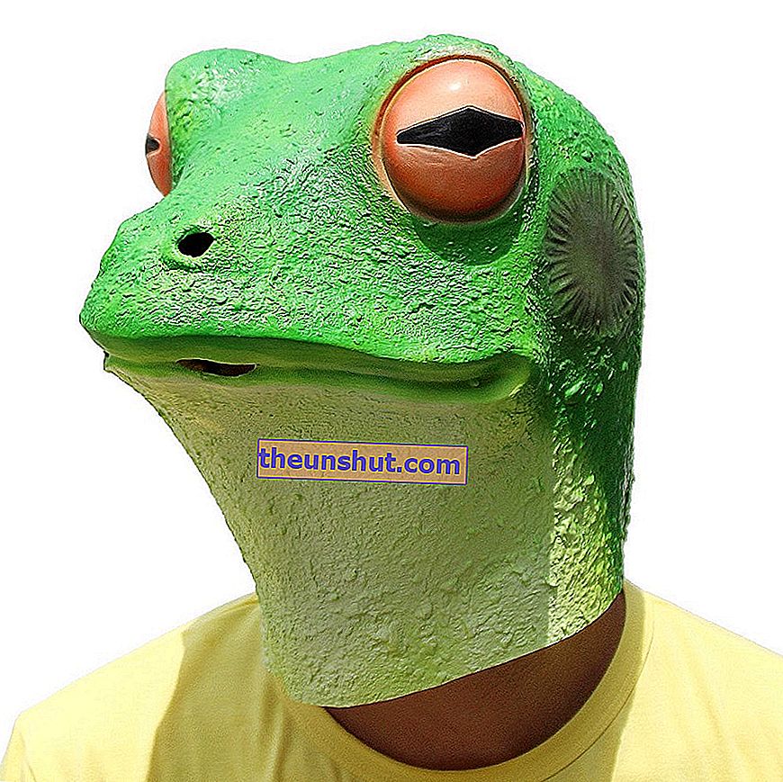 maska ​​žabe