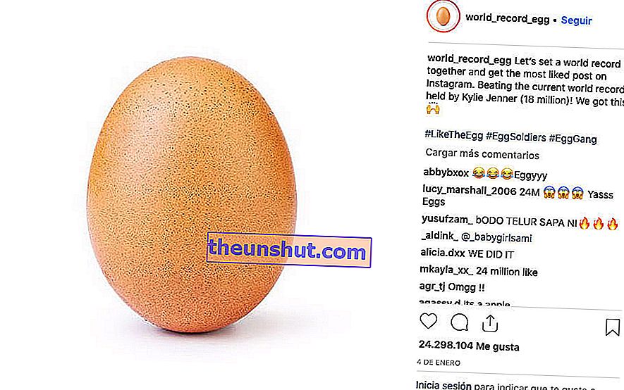 Egy tojás válik az Instagram legkedveltebb fotójává
