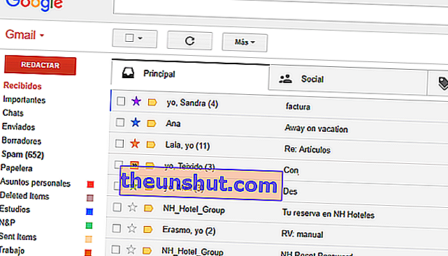 gmail etikete i zvjezdice