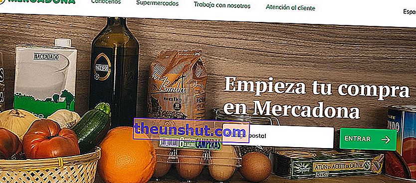 Dette er det nye Mercadona-nettstedet for shopping på nettet