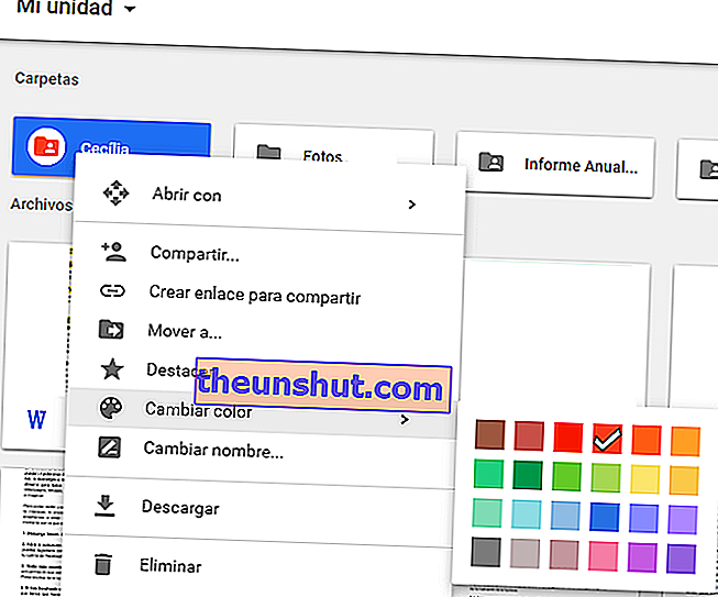 Google Drive culori