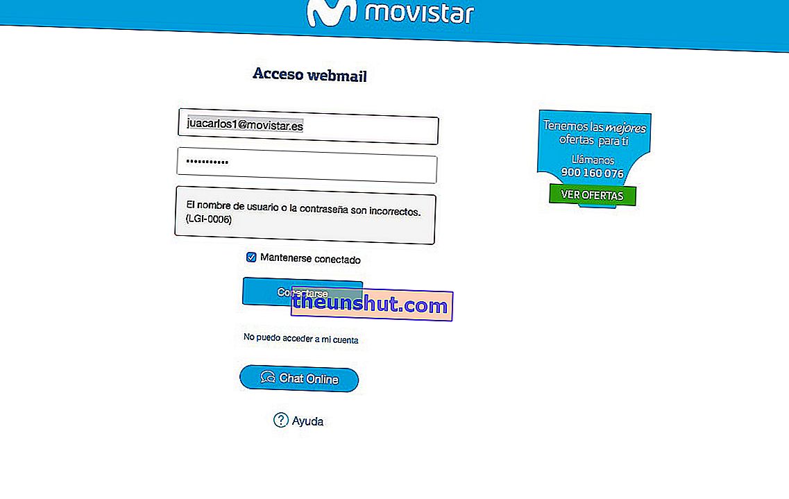 уеб поща на movistar