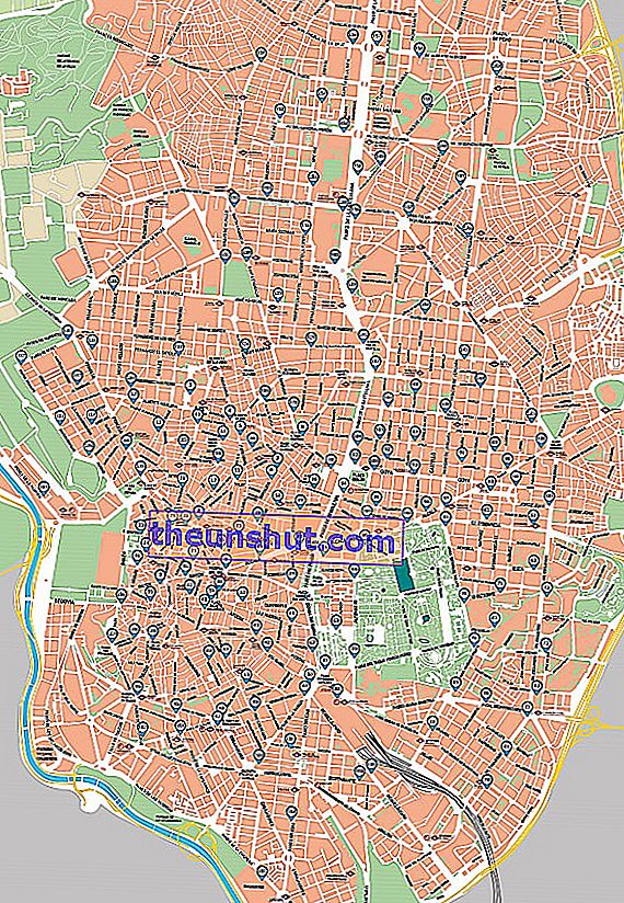 kerékpáros madrid térképek