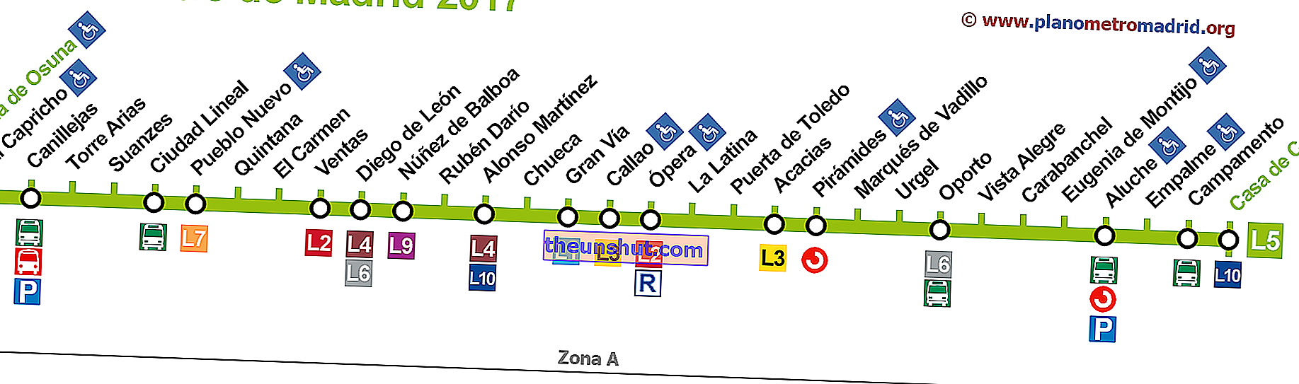 Metropolitana di Madrid, linea 5