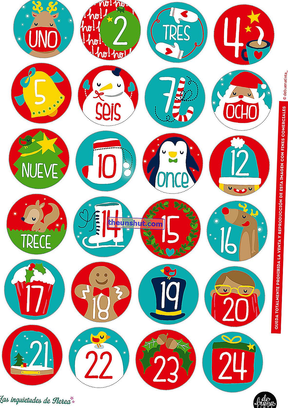 10 prekrasnih slika adventskog kalendara za preuzimanje i ispis