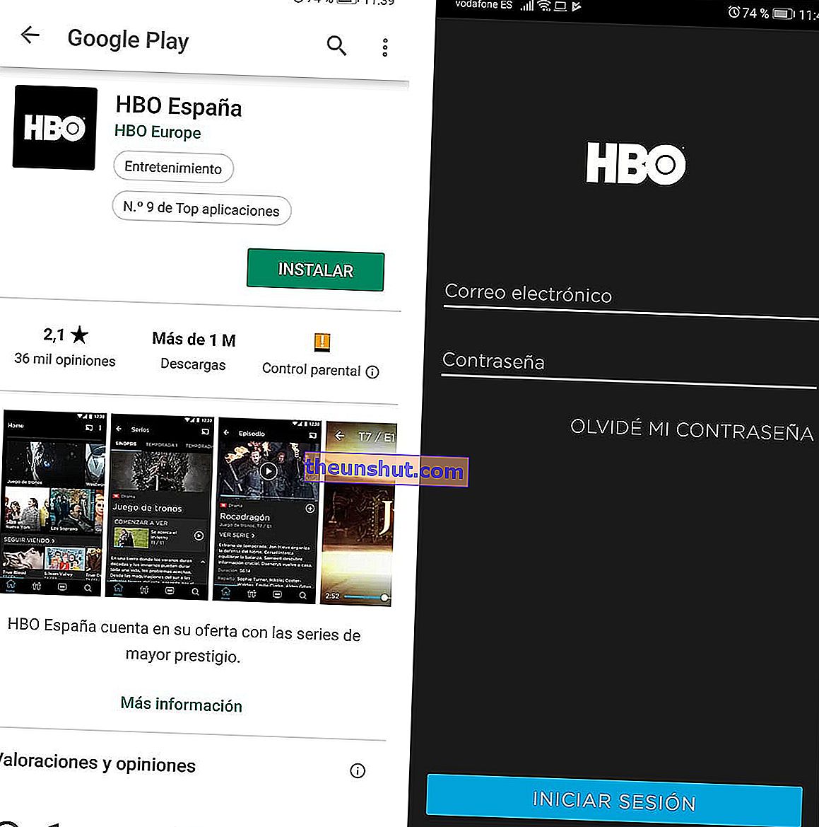 HBO Google Play Store