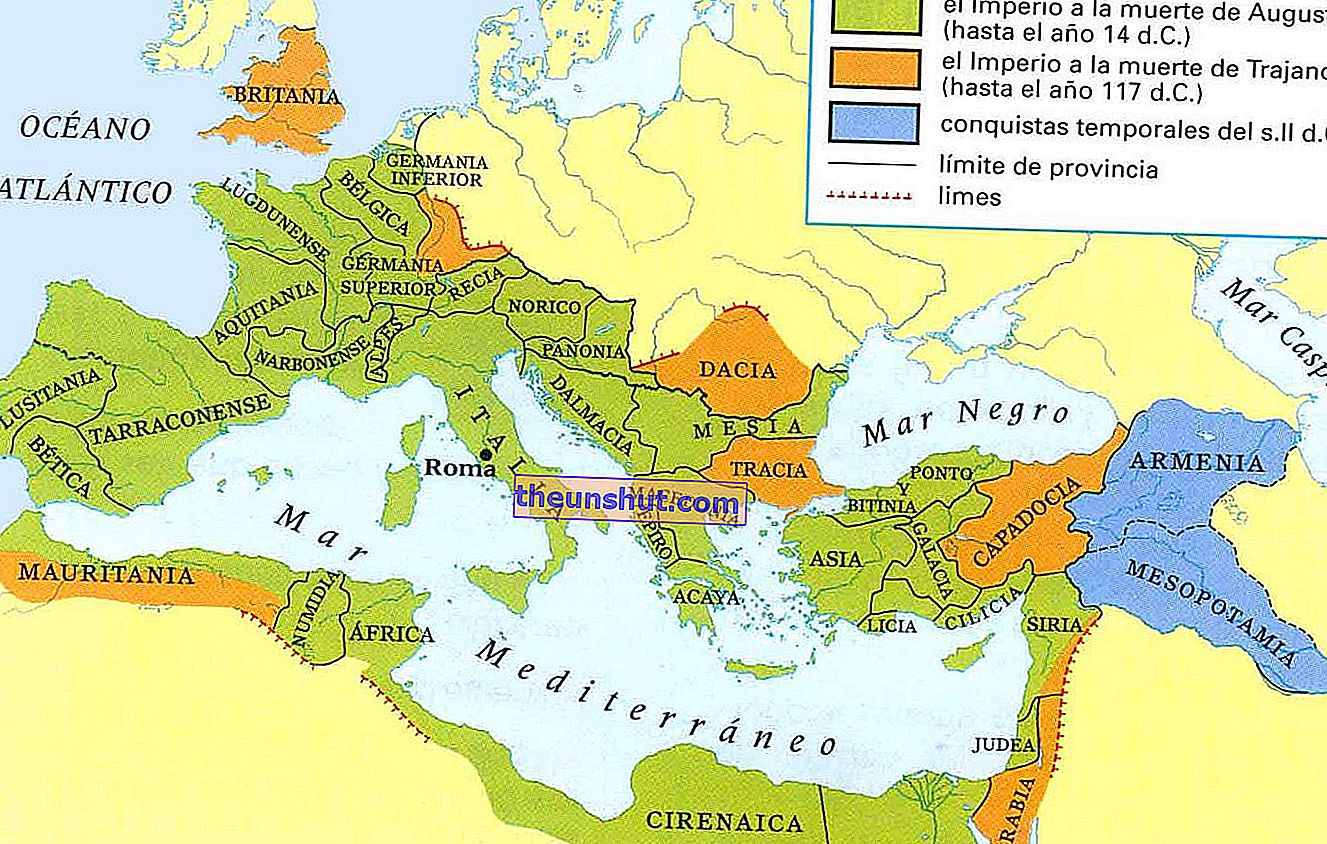 romas historiske kart