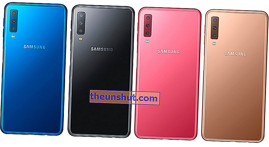 Samsung Galaxy A7 színek
