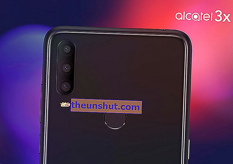 hivatalos Alcatel 3X 2019 hátsó kamera