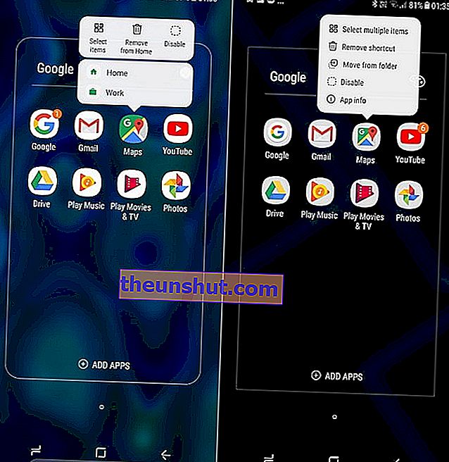 Az Android 8 és az Android 7 közötti különbségek egy Samsung Galaxy S8 1-ben