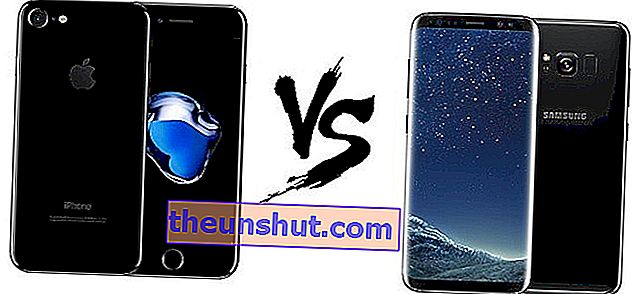 Sammenligning Samsung Galaxy S8 vs iPhone 7