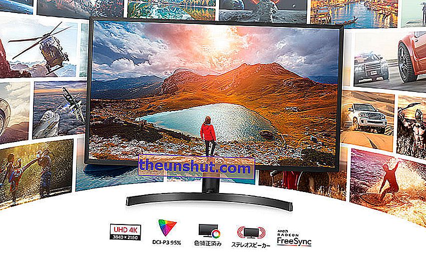 hivatalos LG 32UK550-B monitor 4K képernyő