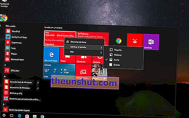 come creare cartelle menu di avvio icone di Windows 10