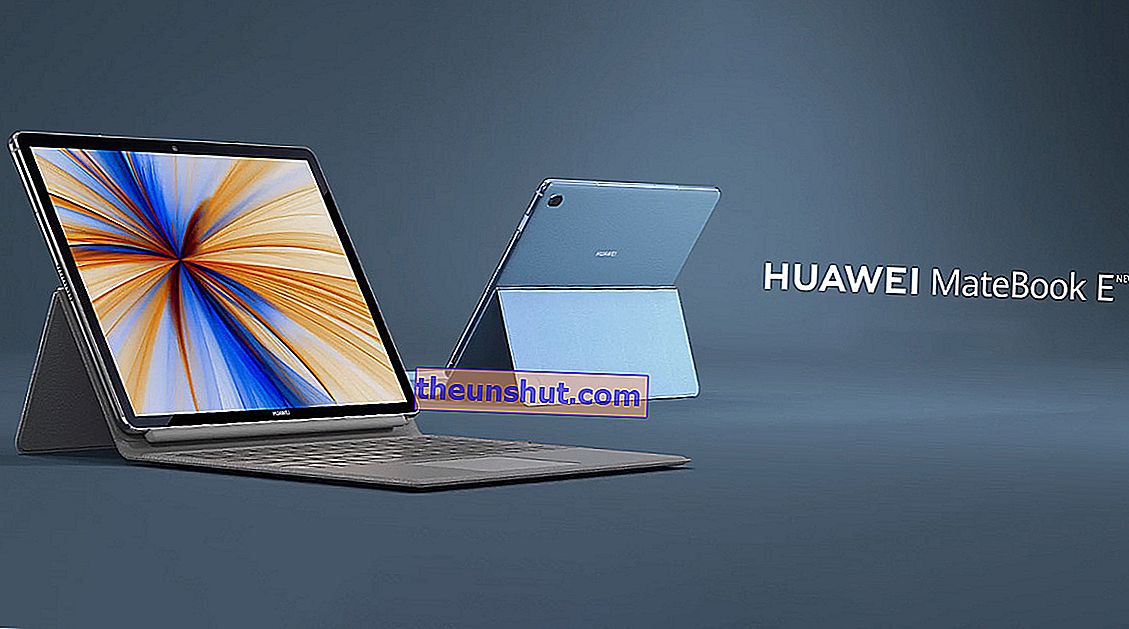 Huawei MateBook E 2019, 2-i-1 bærbar computer med Snapdragon 850-processor