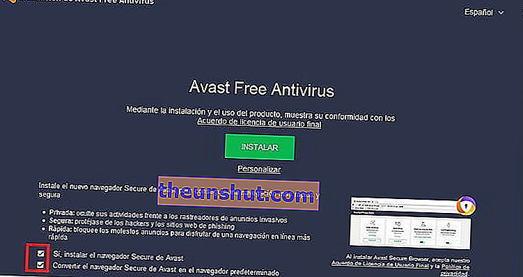 Як завантажити та встановити Avast 1