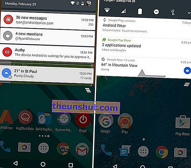 notifiche Android 7