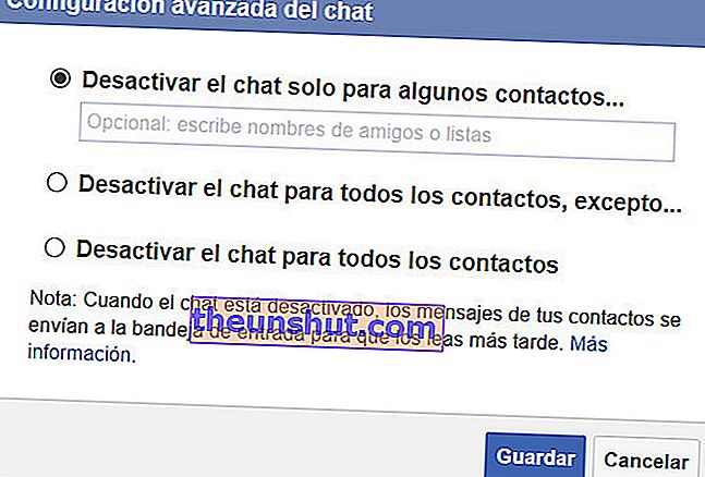 Facebook trikovi - onemogućite chat za određene kontakte