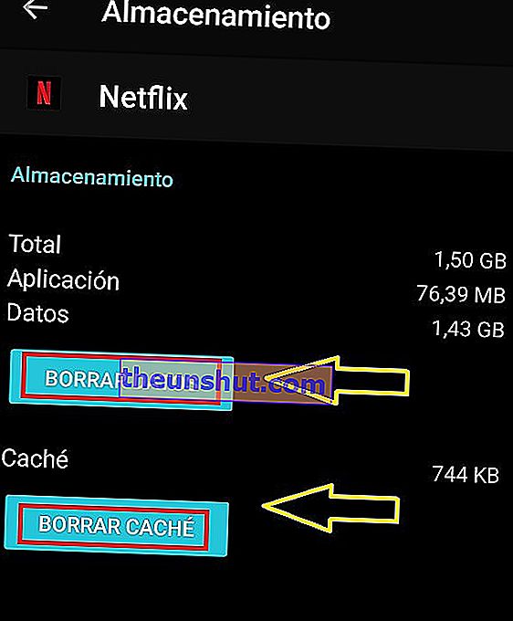 cancellare l'app di archiviazione di Netflix