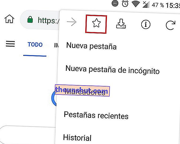 Как да добавите отметка в Google Chrome на Android