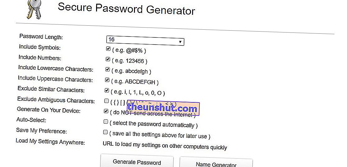 Generatore di password sicure