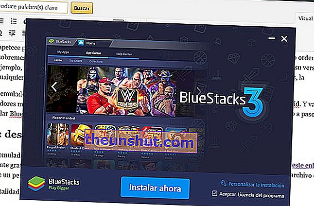 bluestacks 3 utilizza app Android