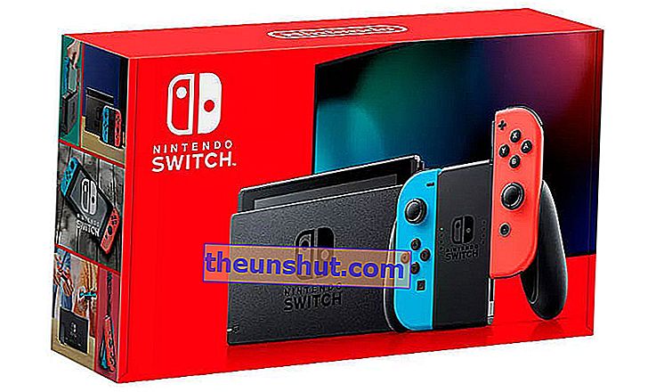 hvordan man genkender den nye Nintendo switch-boks